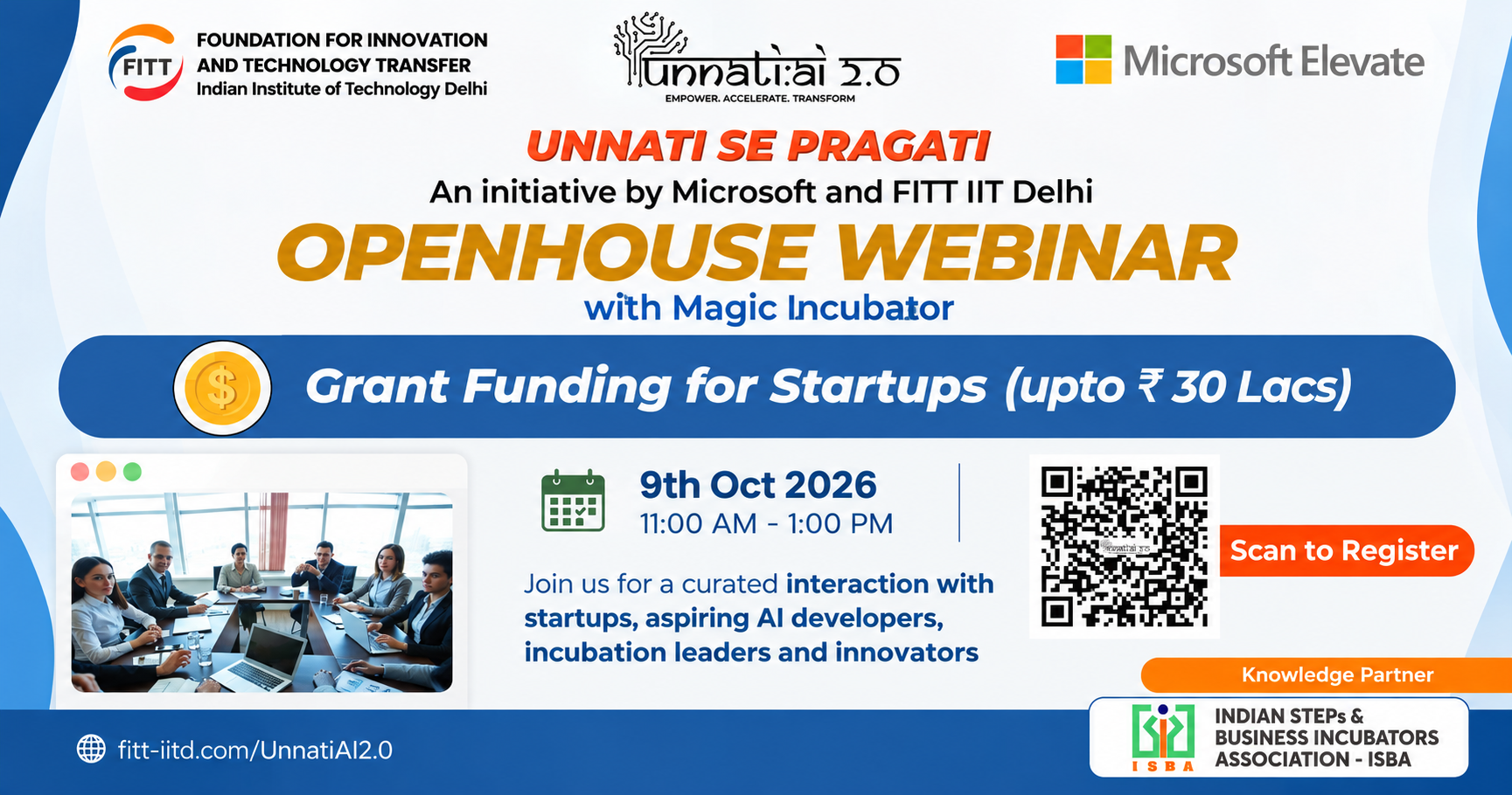 Startups & Students from MAGIC Incubator, get ready! 🚀 Unnati AI 2.0