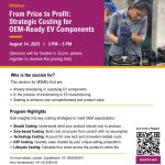 From Price to Profit: Strategic Costing for OEM-Ready EV Components for MSMEs